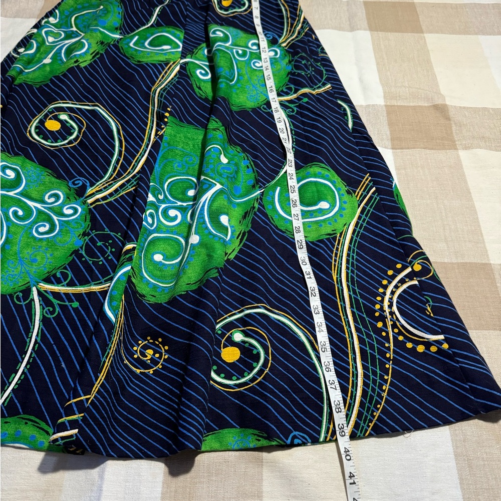 Vintage Ja-Na Hawaii Tropical Floral Hibiscus Maxi Dress- S/M - Picture 6 of 8